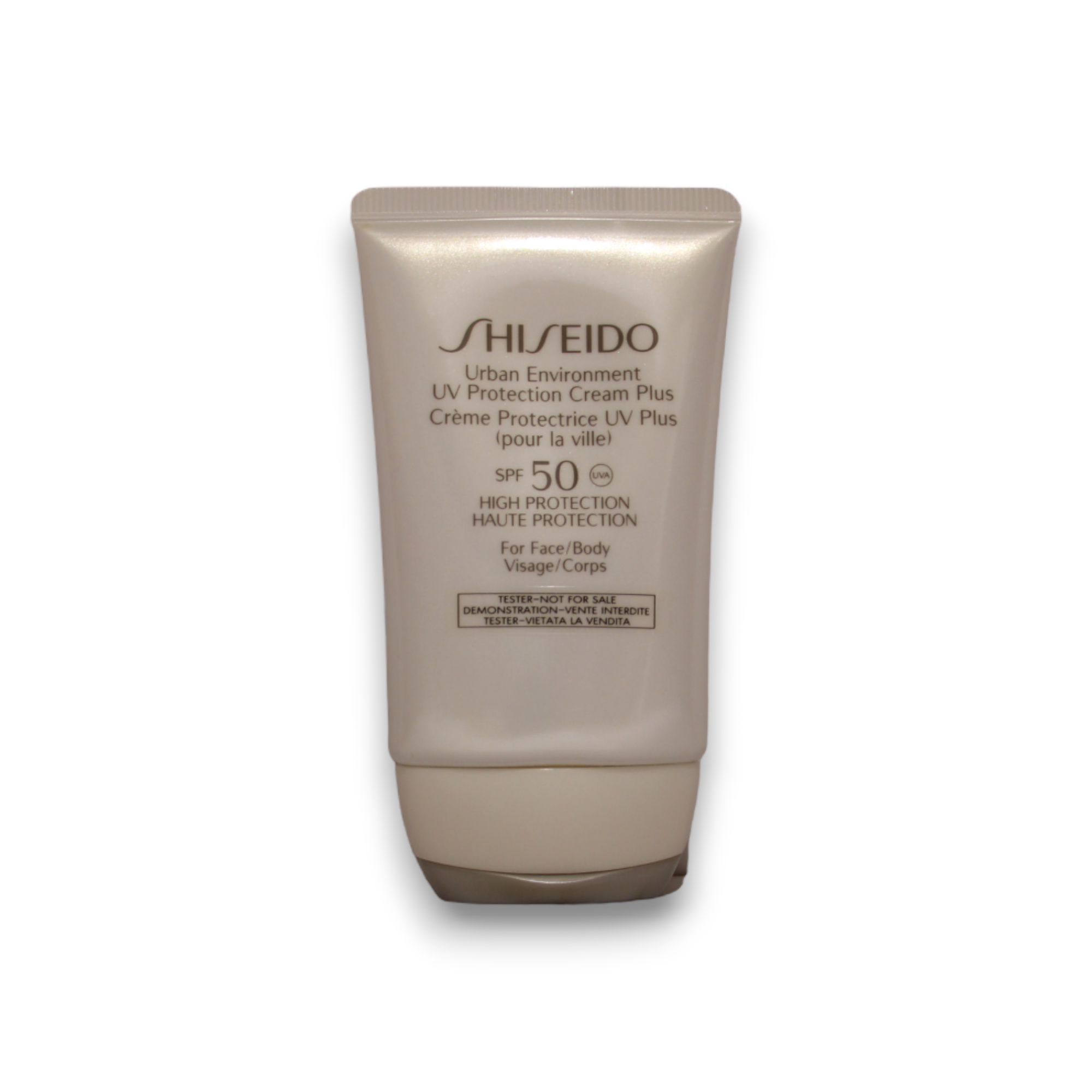 Shiseido, Urban Environment, UV Protection, Sunscreen Cream, For Face &amp; Body, SPF 50, 50 ml *Tester